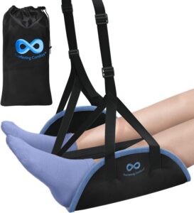 Best Travel Accessory Everlasting Comfort Airplane Footrest